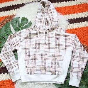 Champion plaid hoodie